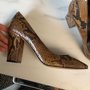 Vince camuto - snake skin heels never worn!